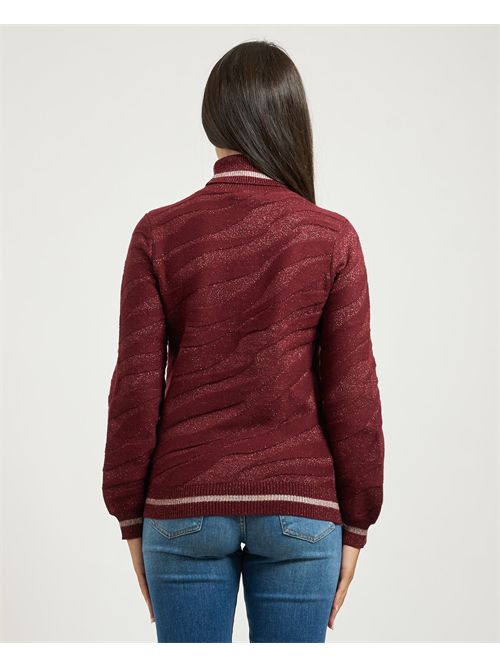 Yes Zee turtleneck sweater in viscose blend YES ZEE | M009-BI000516